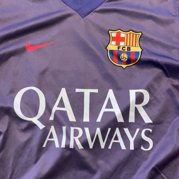 FCB Qatar Airways soccer futbol jersey shirt - Picture 2 of 2